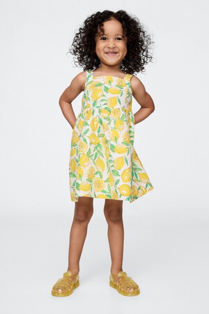 Baby & Toddler Linen-Cotton Lemon Dress