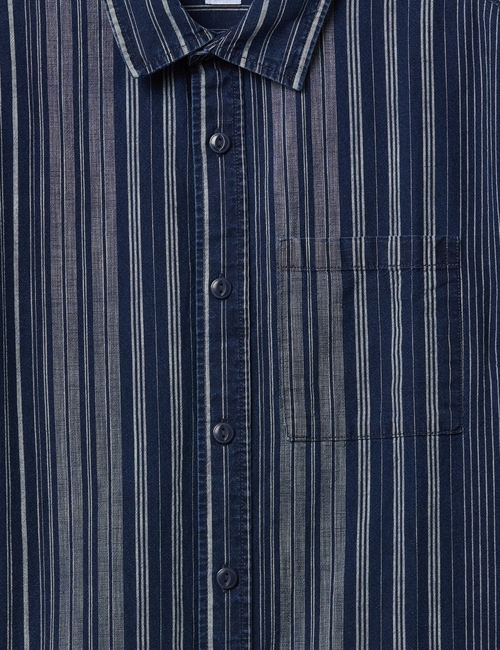 Kids Relaxed Indigo Stripe Shirt