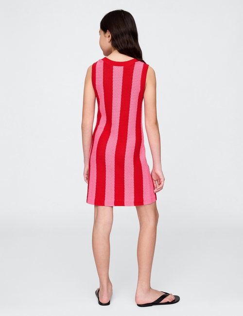 Kids Crochet Stripe Dress