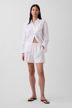 LINEN PULL ON SHORT