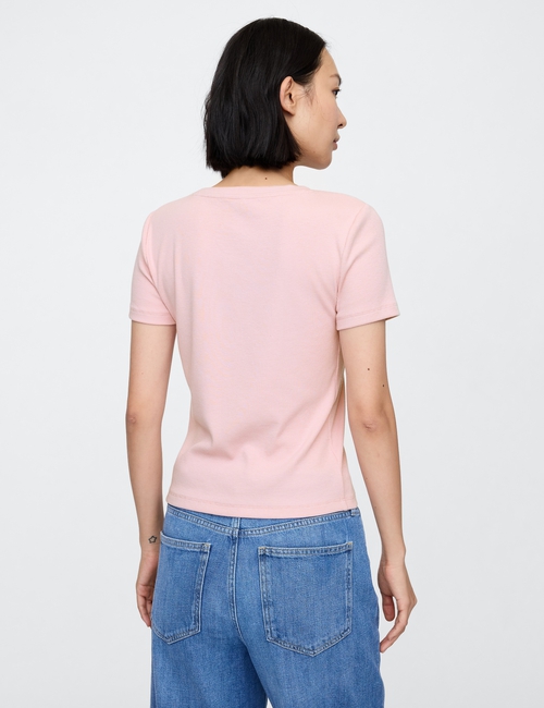 Modern Cropped Logo T-Shirt