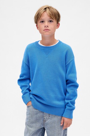 Kids Relaxed Crewneck Sweater