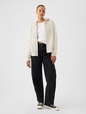 Relaxed Gap Logo Sherpa-Lined Zip Hoodie