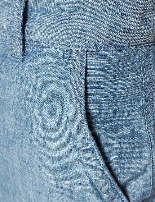 5" High Rise Chambray Shorts