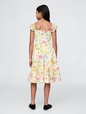 Kids Smocked Floral Midi Dress