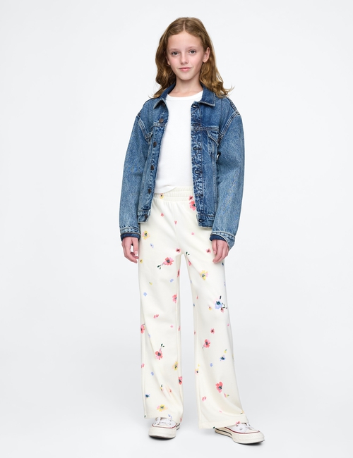 Kids Relaxed Wide Leg Sweatpants