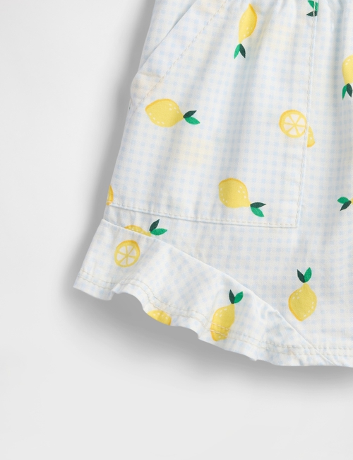 babyGap Chambray Ruffle Pull-On Shorts