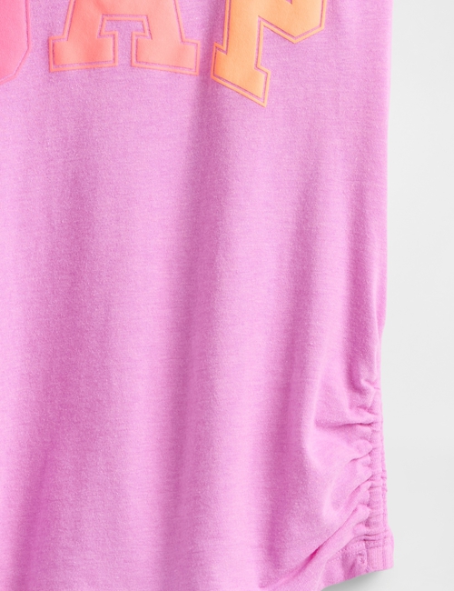 Kids Ruched Gap Logo T-Shirt