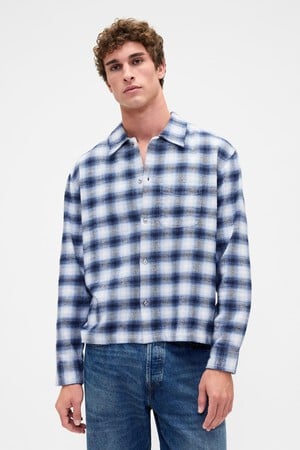 Organic Cotton Relaxed Flannel Shirt