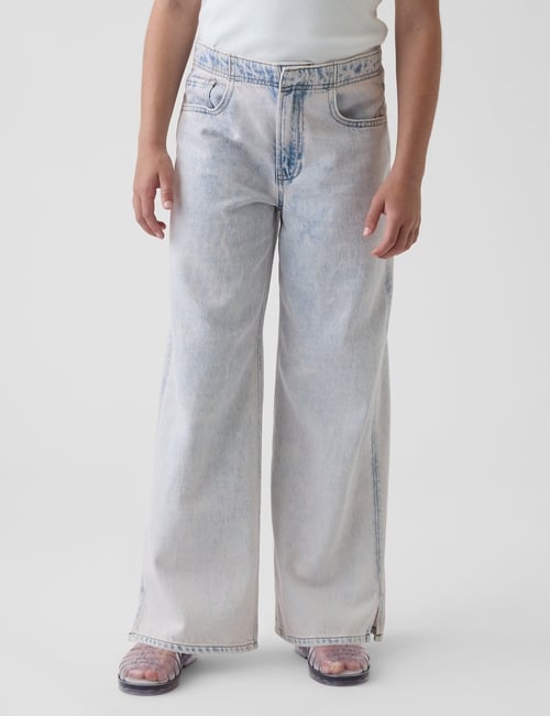 Kids Low Rise Stride Wide-Leg Jeans