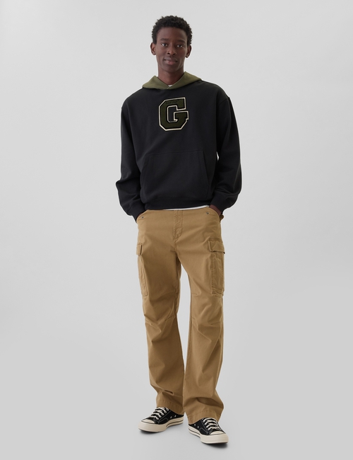 Colorblock Varsity Logo Hoodie
