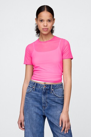 SS MESH CREW TEE