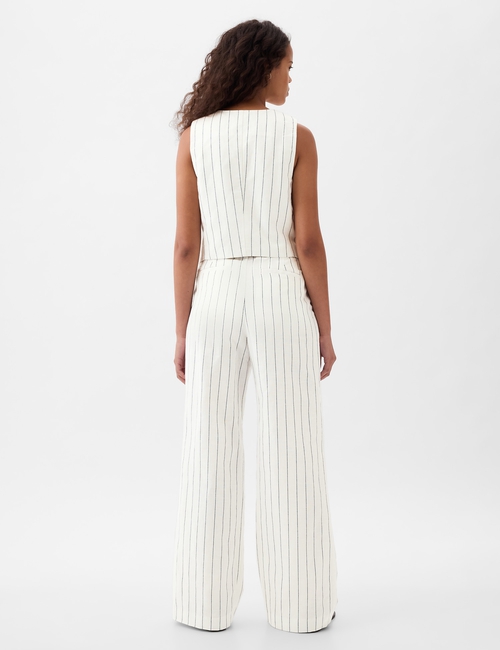 365 High Rise Linen-Cotton Trousers