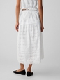 Gap × DÔEN Eyelet Midi Skirt