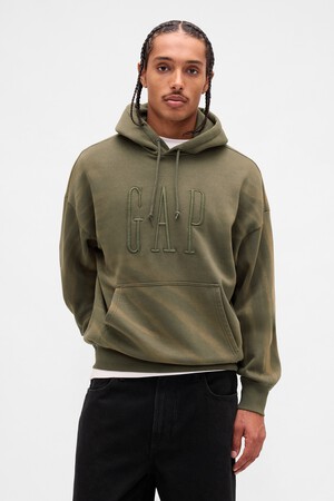 VintageSoft Oversized Logo Hoodie