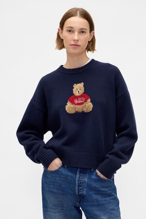 CashSoft Brannan Bear Logo Sweater