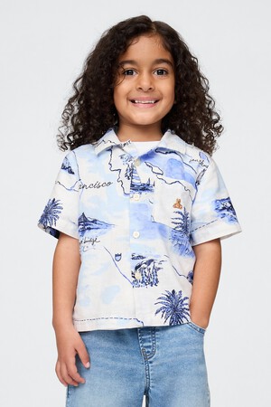 Baby & Toddler Linen-Cotton Cabana Shirt