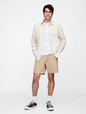 7" Essential Pull-On Khaki Shorts