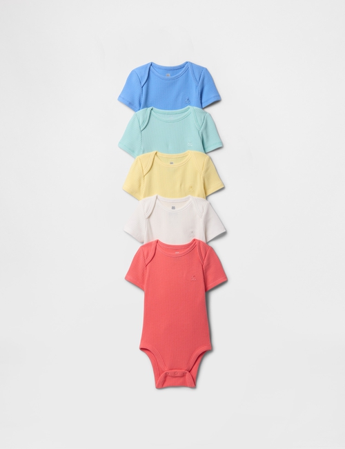 Baby First Favorites TinyRib Bodysuit (5-Pack)