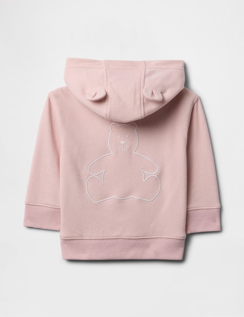 Baby Vintage Soft Bear Logo Zip Hoodie
