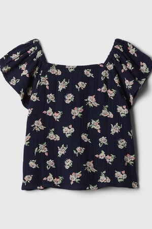 babyGap Gauze Flutter Sleeve Top