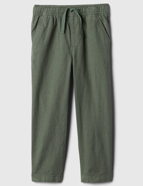 babyGap Linen-Blend Tapered Pull-On Pants