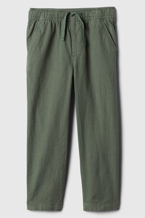 babyGap Linen-Blend Tapered Pull-On Pants