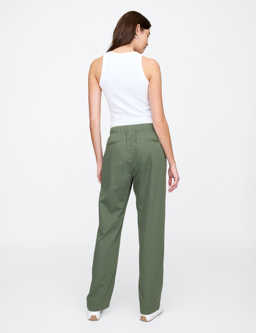 Mid Rise Easy Twill Pants