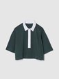 Organic Cotton VintageSoft Heavyweight Cropped Polo Shirt