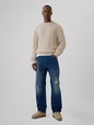 Relaxed Cable-Knit Sweater
