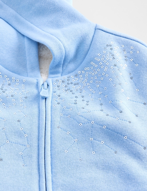 Baby & Toddler Sherpa-Lined Sequin Zip Hoodie