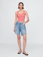 8" Mid Rise '90s Loose Denim Bermuda Shorts