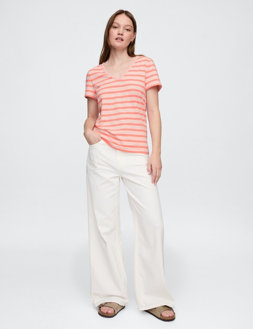 Favorite Stripe V-Neck T-Shirt