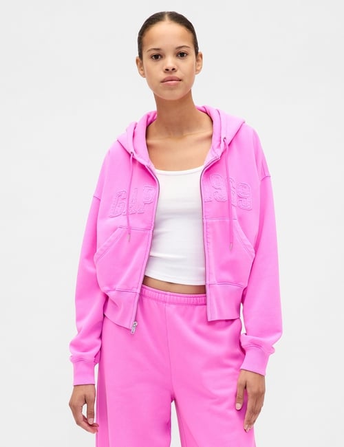 VintageSoft 1969 Logo Zip Hoodie