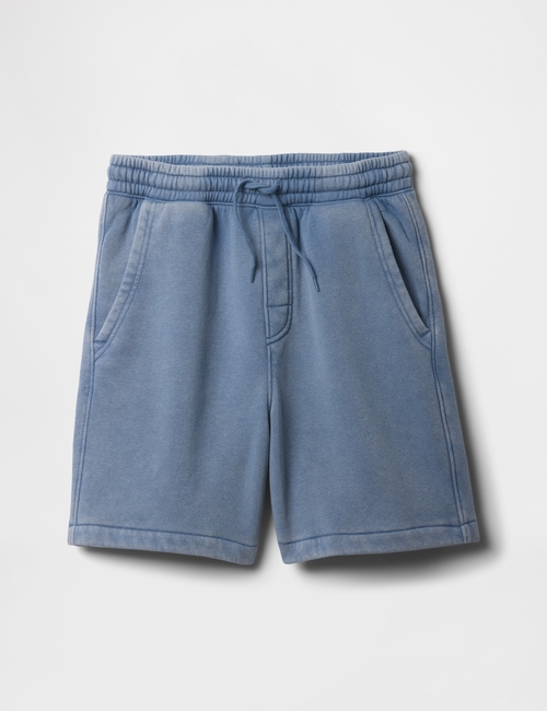 Kids Washed-Fleece Pull-On Shorts
