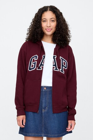 Relaxed Gap Logo Zip Hoodie