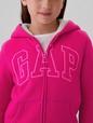 Kids Gap Logo Sherpa-Lined Zip Hoodie