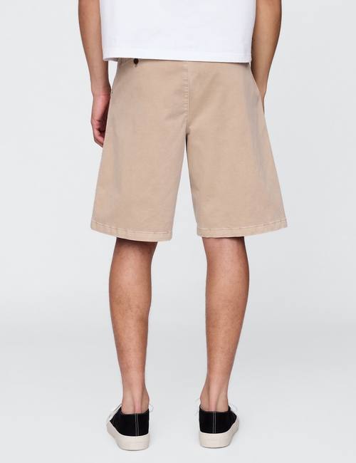 Pleated Khaki Shorts