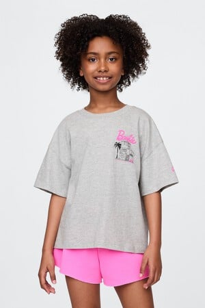 Kids Barbie Oversized Graphic T-Shirt