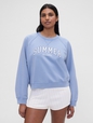 Gap × Summer Fridays Oversized Raglan Logo Sweatshirt