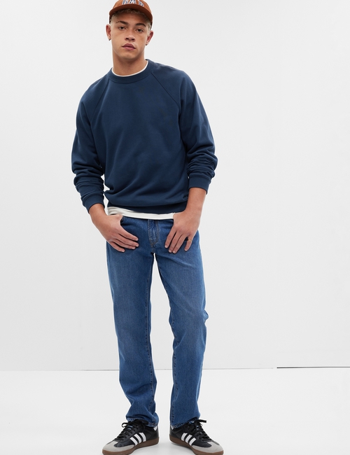 Straight Jeans with Washwell