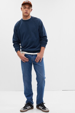 Straight Jeans with Washwell