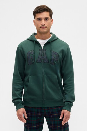 Relaxed Gap Logo Zip Hoodie