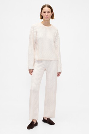 CASHSOFT CABLE PANT