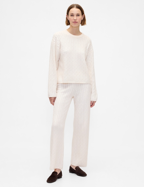 CASHSOFT CABLE PANT