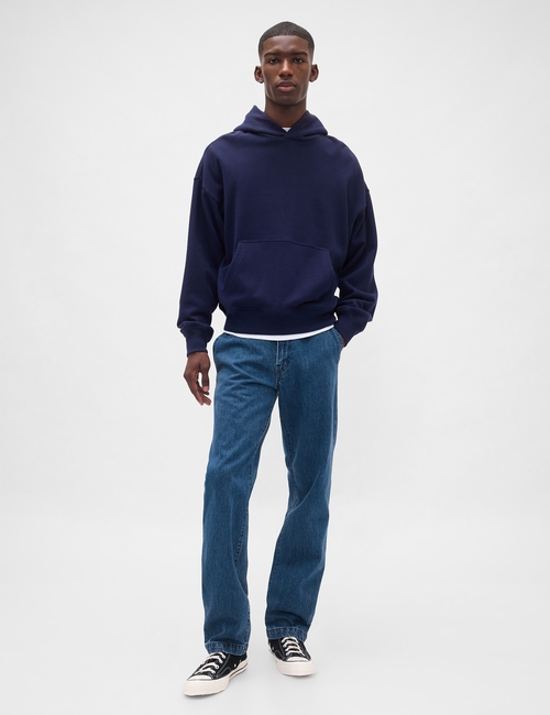 STRAIGHT FIT MED WASH TROUSER