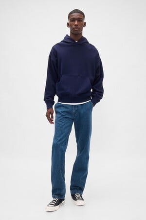 STRAIGHT FIT MED WASH TROUSER