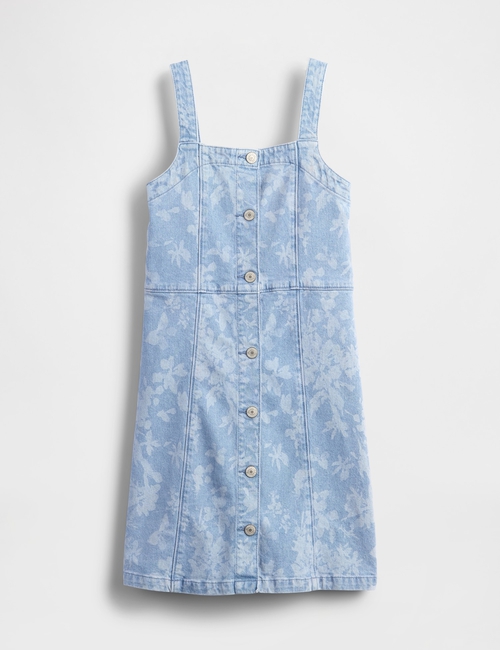 Kids Denim Floral Dress