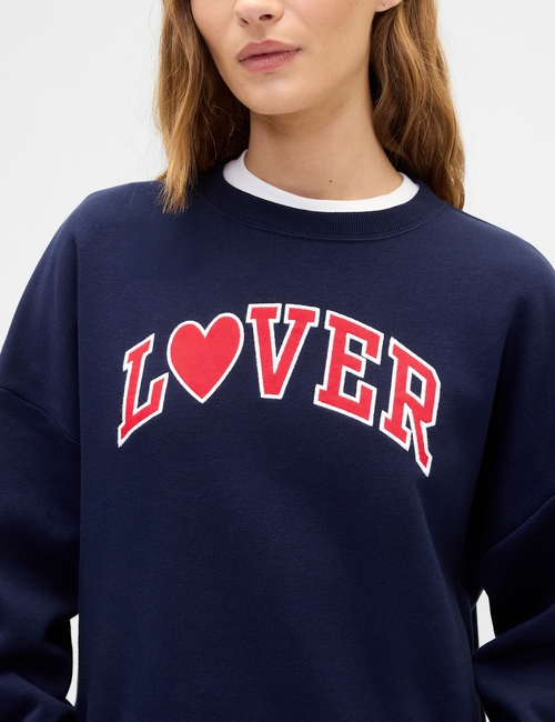 Oversized Holiday Graphic Sweatshirt