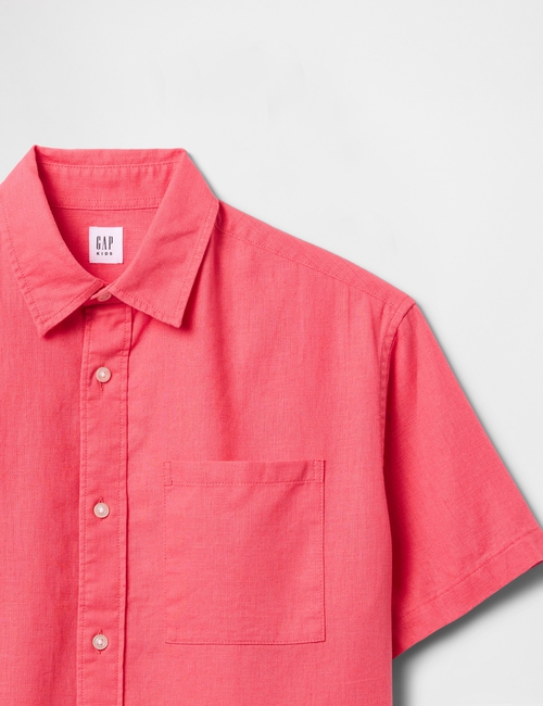 Kids Linen-Cotton Relaxed Shirt